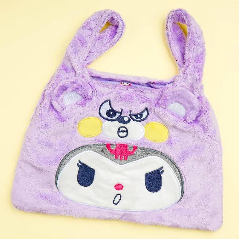 Kuromi Fluffy Bear Mini Handbag