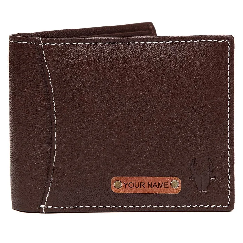 WILDHORN® RFID Protected Customizable Wallet for Gifting | Engrave with Your Name,Company Name or Initials