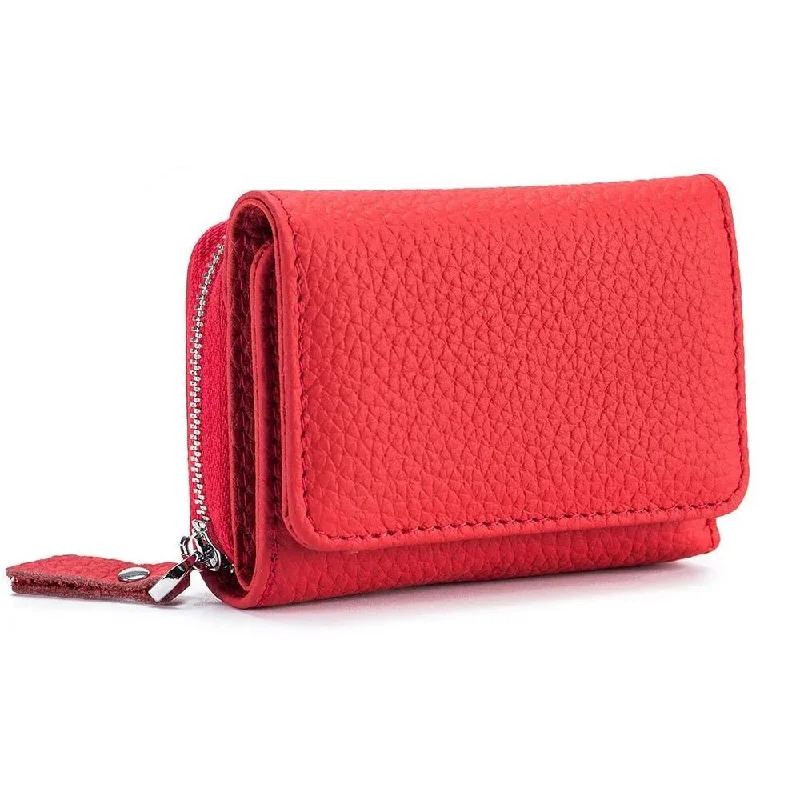 Compact Elegance: Genuine Leather Women's Wallet