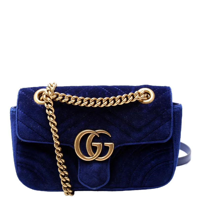 Marmont Shoulder Mini Velvet Flap