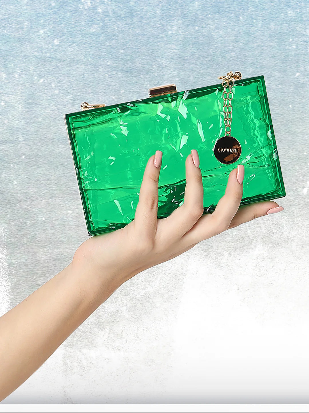 Caprese Ava Clutch Small Green