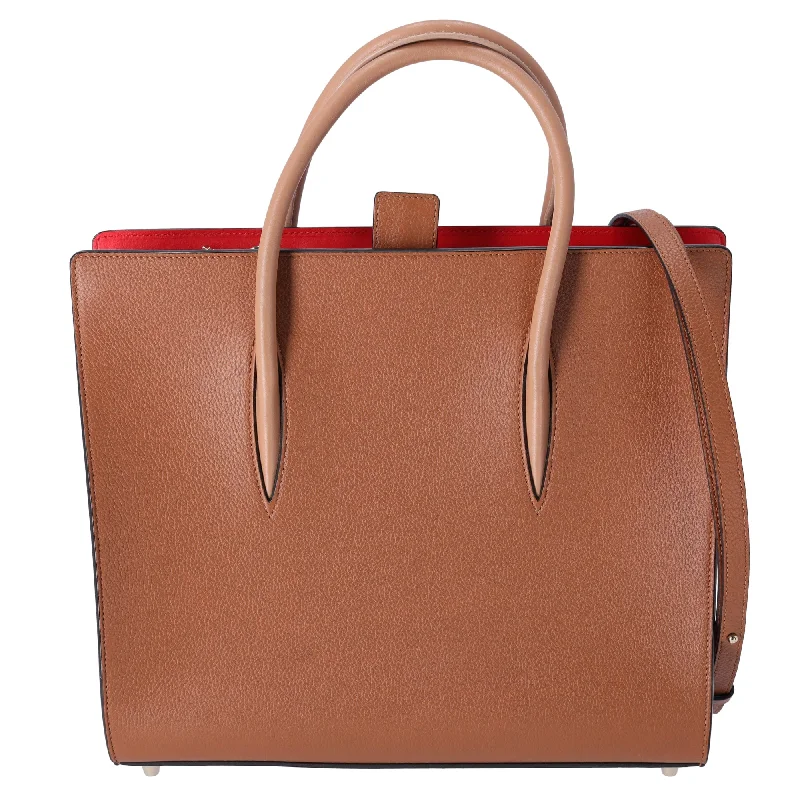 Christian Louboutin Paloma Large Tote Bag Brown Leather