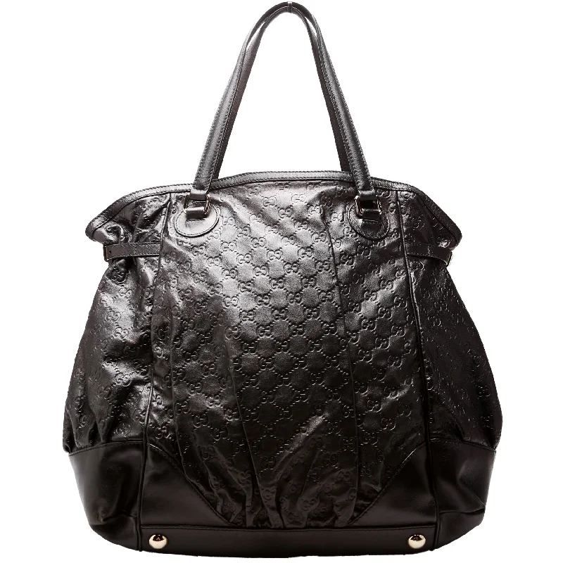 Full Moon Guccissima Tote Black