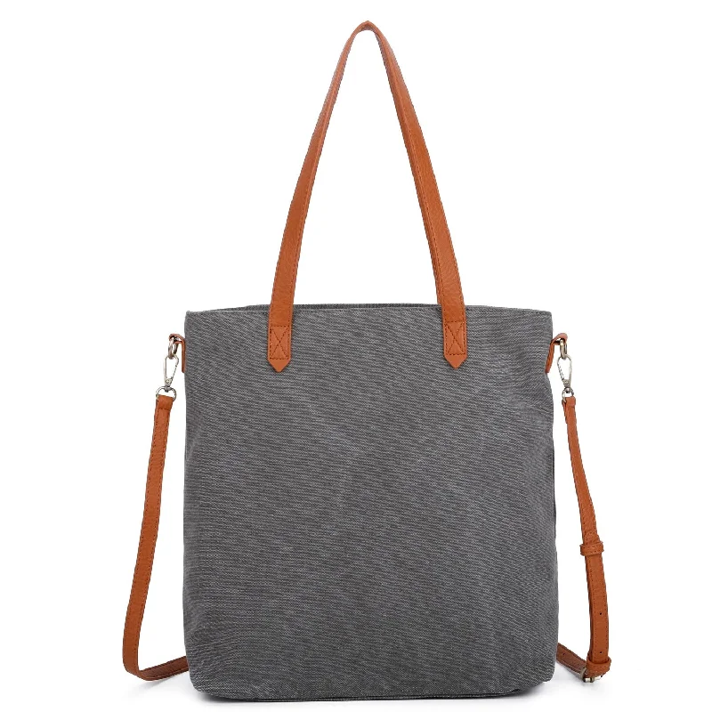 The Katrina Canvas Tote - Iron