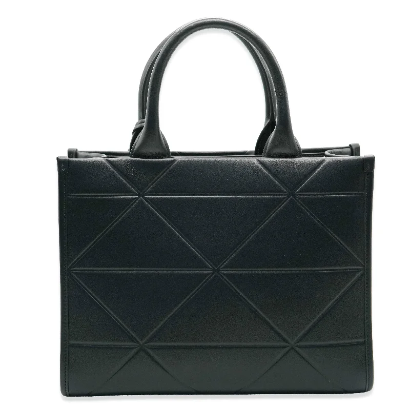 PRADA Black Soft Calfskin Small Symbole Tote