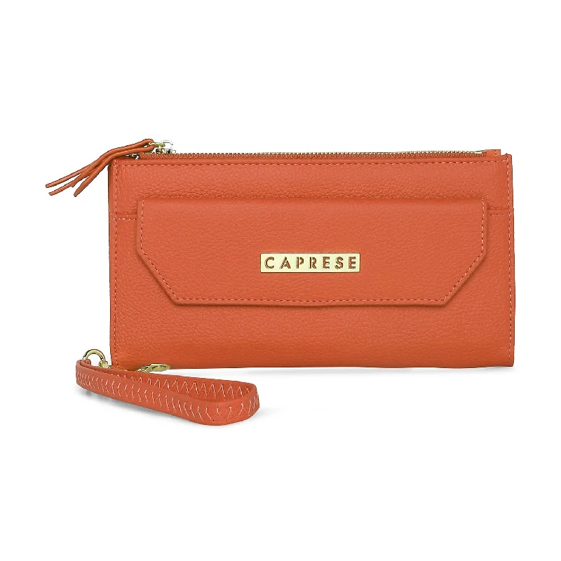 Caprese Mia Zip Wallet Large Orange