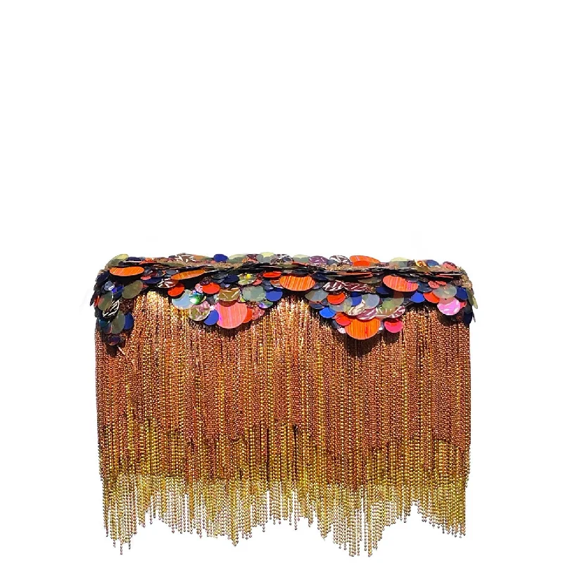 Rose Gold Shimmy Ombre' Clutch