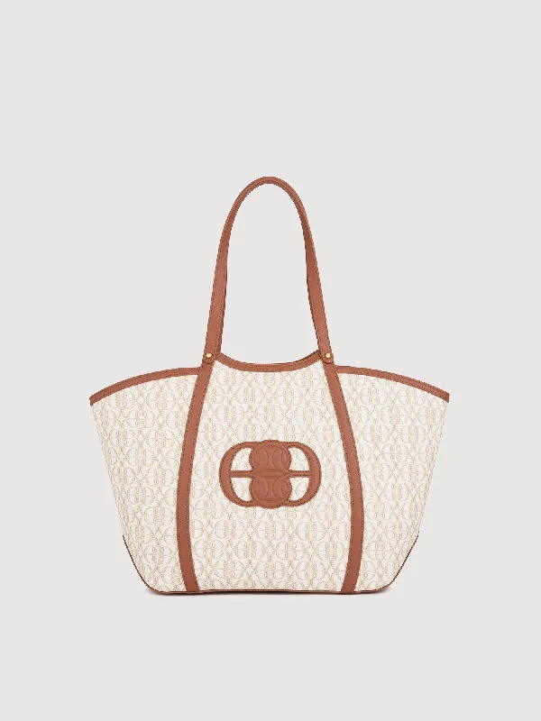 La Luna Monogram Oversized Tote Bag