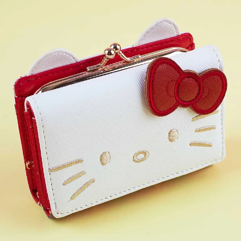 Hello Kitty Face Trifold Wallet