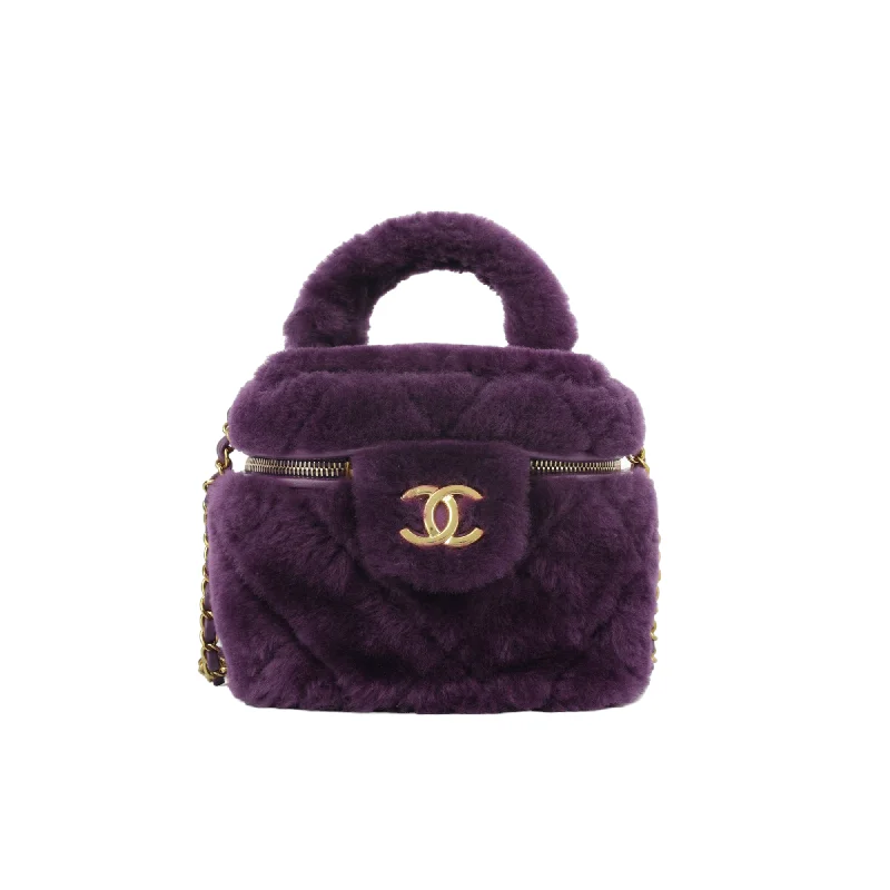 Chanel Shearling Vanity Case