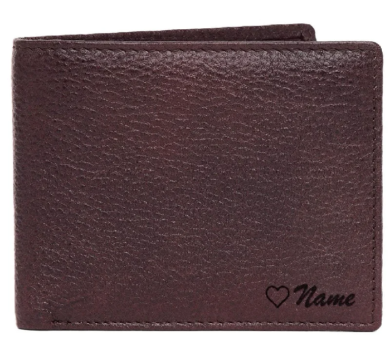 WildHorn® RFID Protected Custom Engraved Personalized High Quality Mens Leather Wallet for Gifting