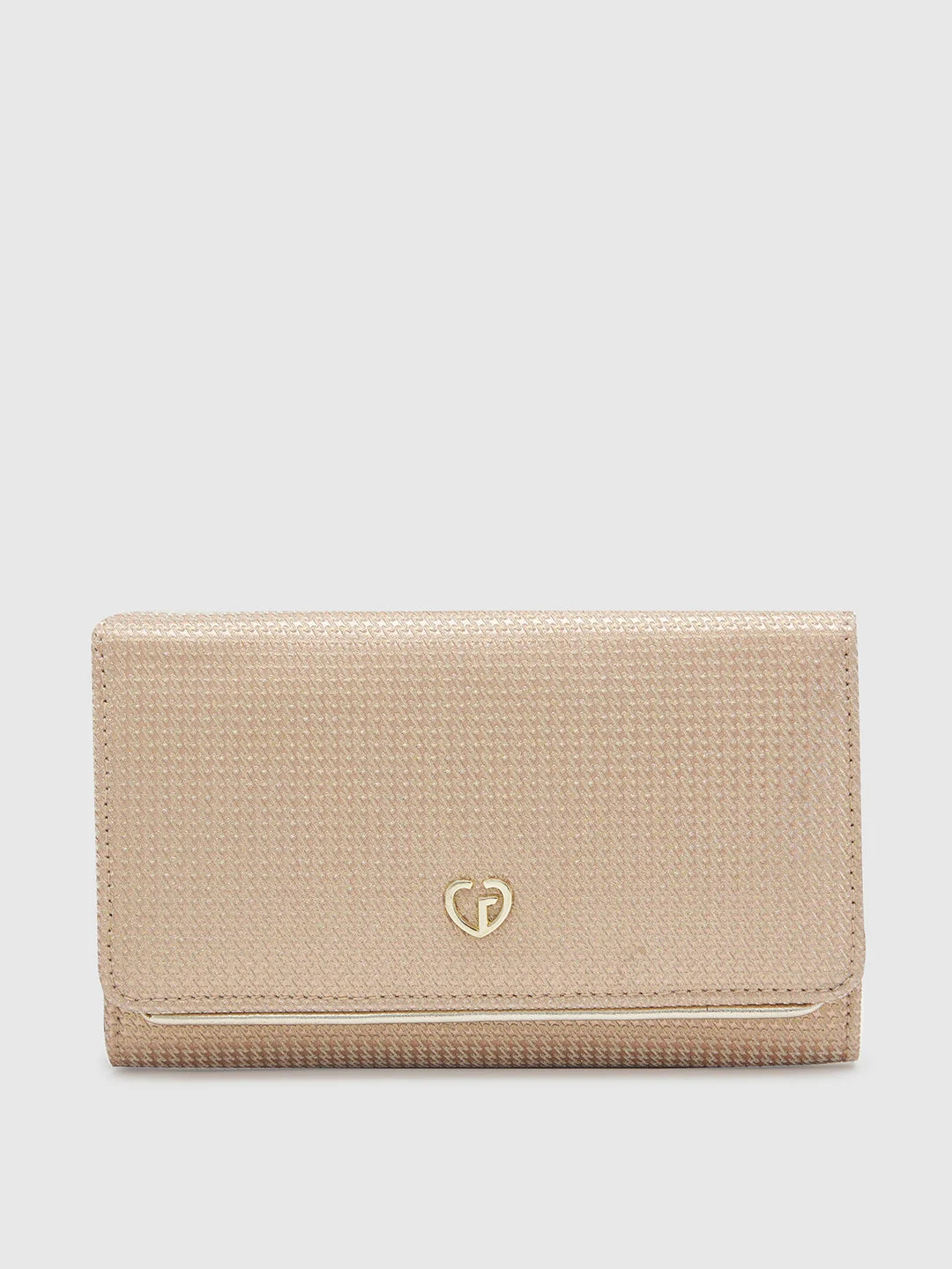 Caprese Delmi Clutch Medium Champagne Gold