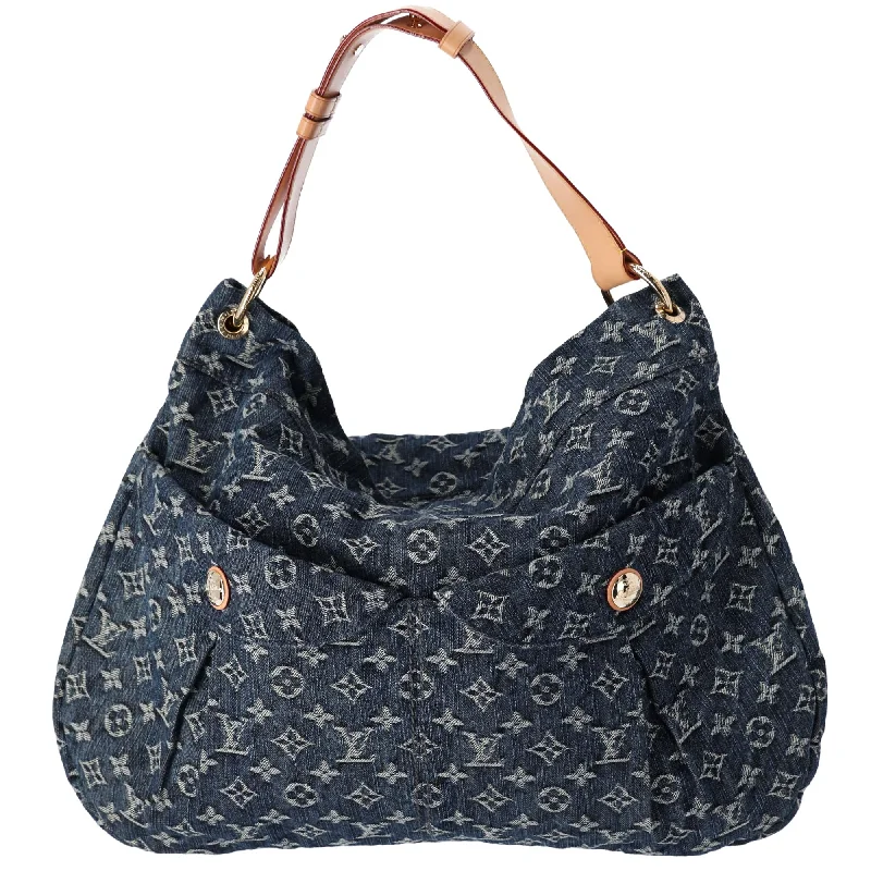 Louis Vuitton Daily GM Monogram Denim Shoulder Bag M40493 Gris Blue Monogram