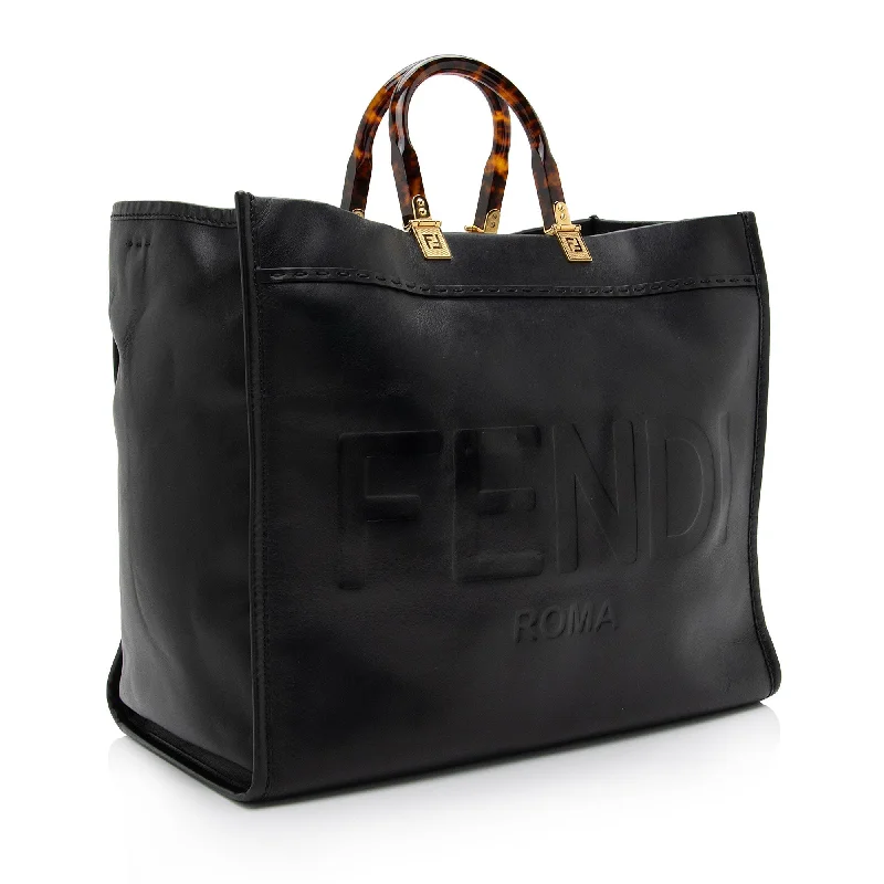 Fendi Leather Sunshine Large Shopper Tote (SHF-DQT17B)