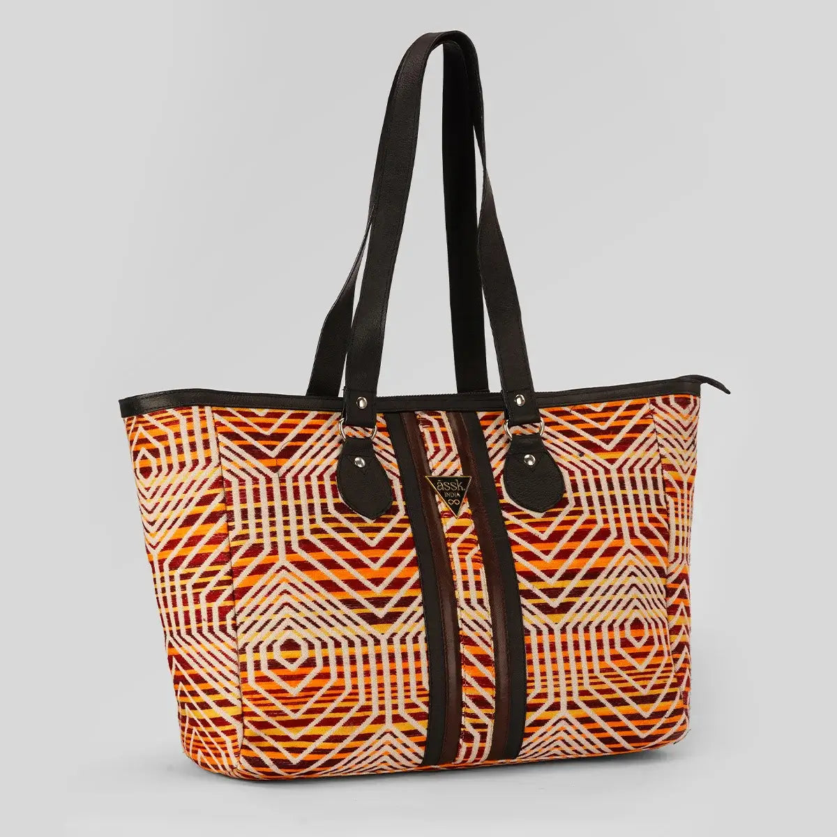 Geometric Woody Tote Bag