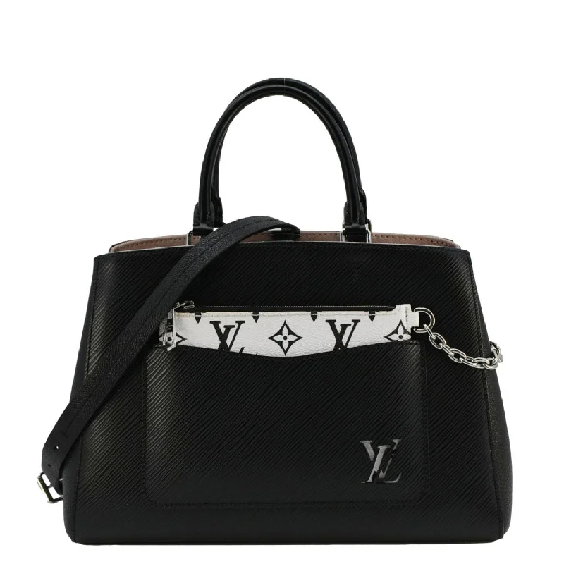 LOUIS VUITTON  Marelle MM Epi Leather Tote Shoulder Bag Black