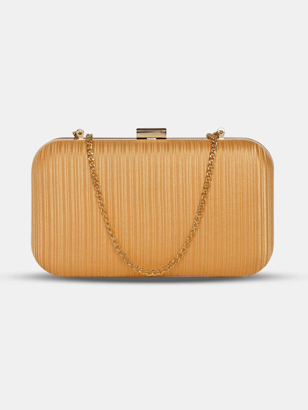 Caprese Party Trescha Box Clutch Medium Gold