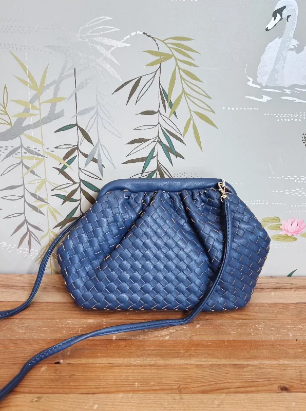 Denim Woven Clutch