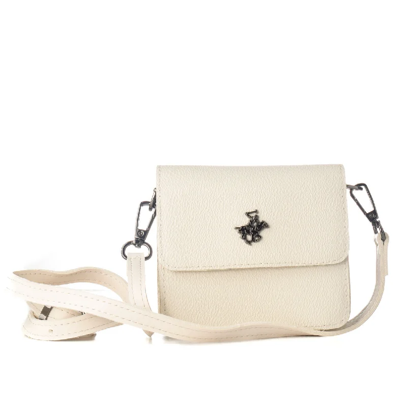 Women's Handbag Beverly Hills Polo Club 2021-WHITE White 11 x 13 x 5 cm