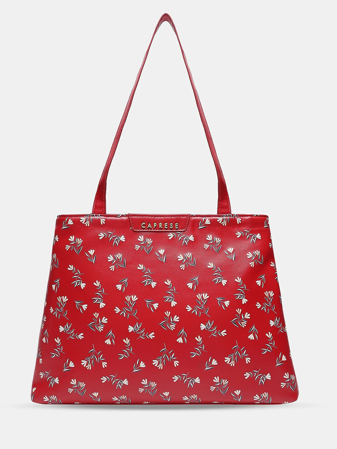 Caprese Merida Satchel Large Printed Women'S Handbag Red