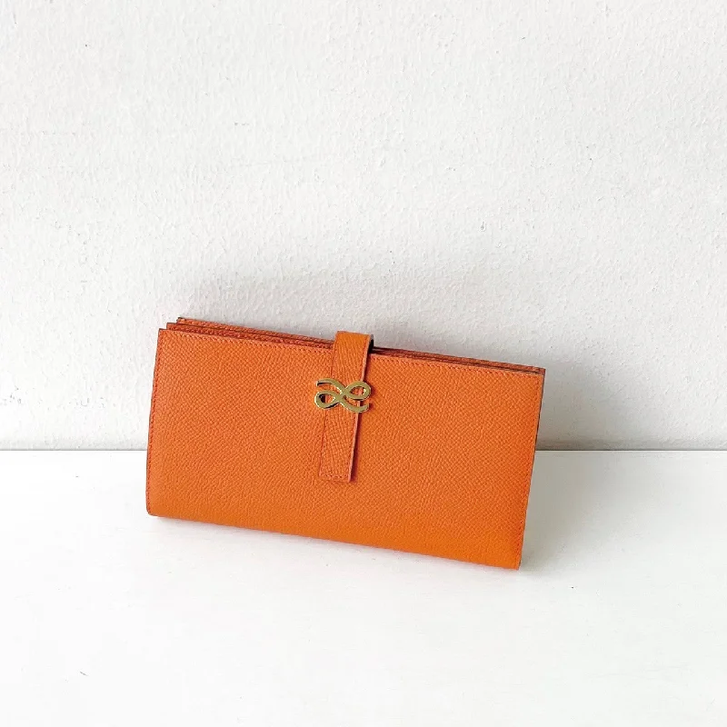 TIMELESSNESS WALLET EPSOM LONG MANDARIN