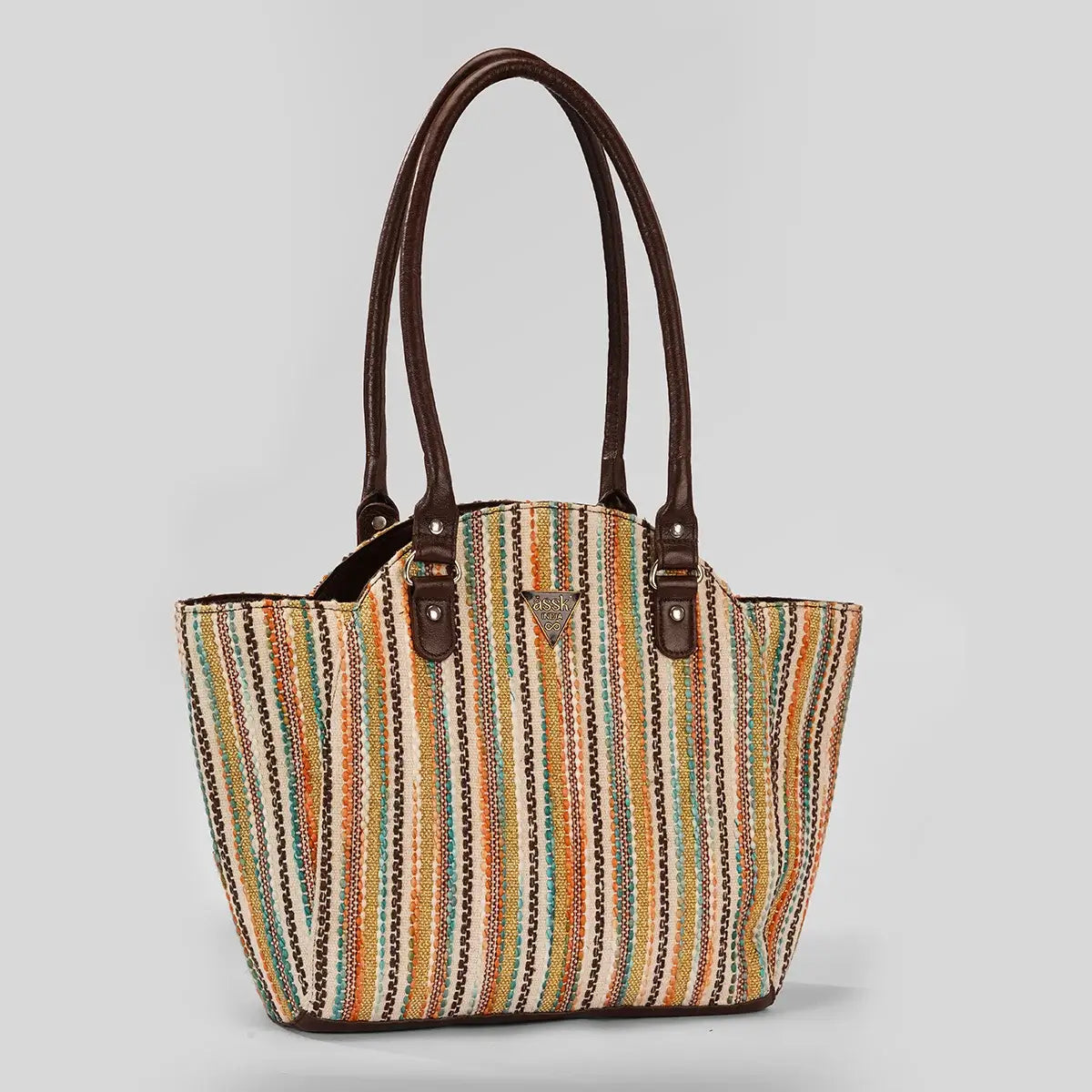 Colorful Companion Crescent Tote Bag