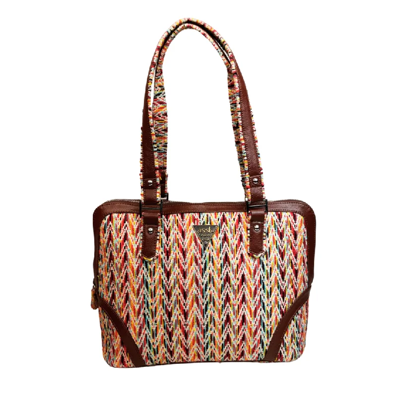 Fiery Zigzag Tote