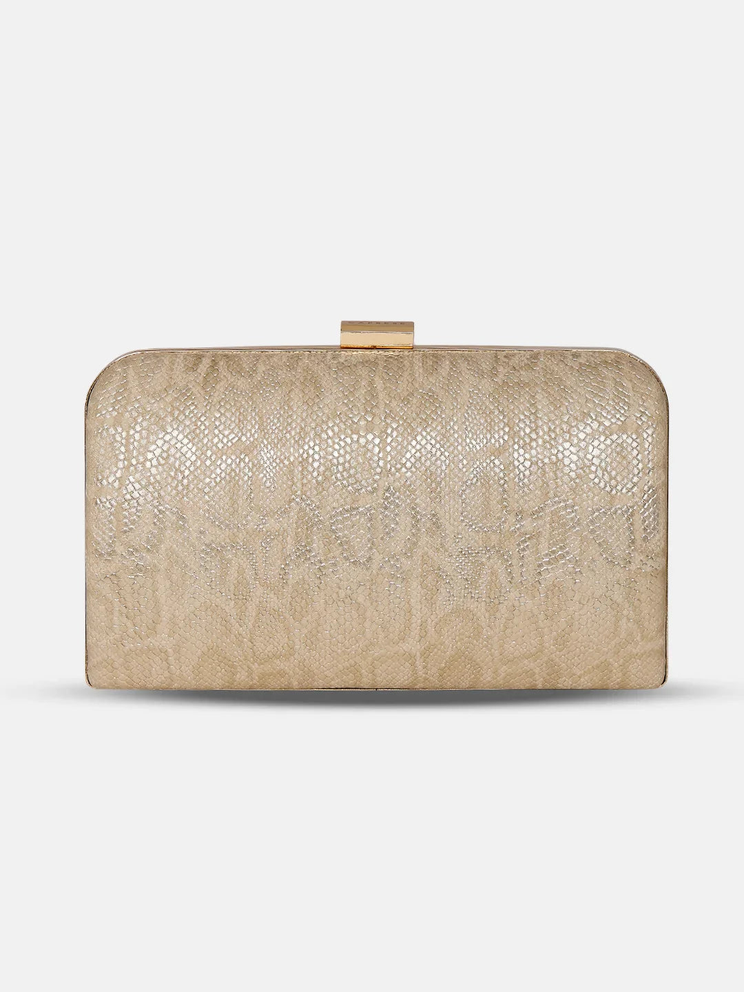 Caprese Party Teirra Box Clutch Medium Beige