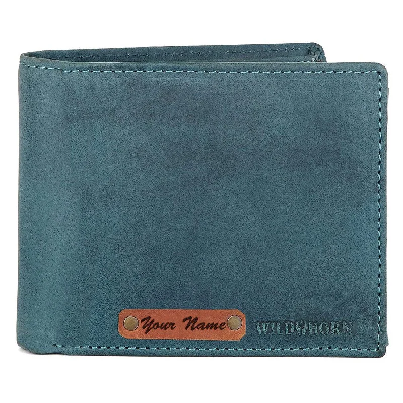 WILDHORN® RFID Protected Customizable Wallet for Gifting | Engrave with Your Name,Company Name or Initials