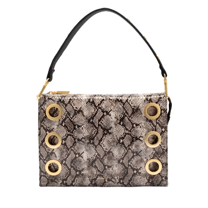 Hammitt Montana Clutch Large in Contrast Snake