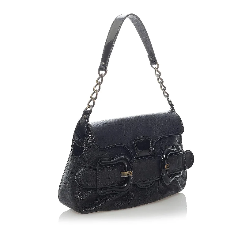 Fendi B Bis Leather Shoulder Bag (SHG-31432)