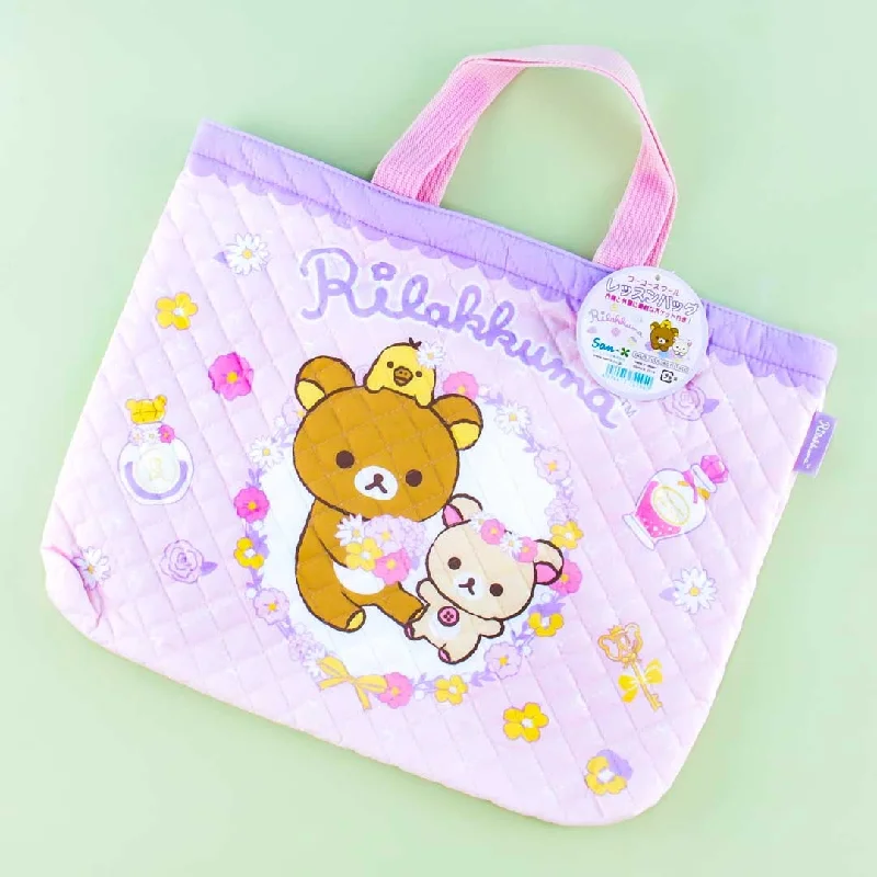 Rilakkuma Spring Flowers Quilted Handbag