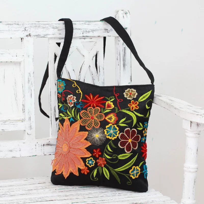 Flower Blossoms Handmade Shoulder Bag