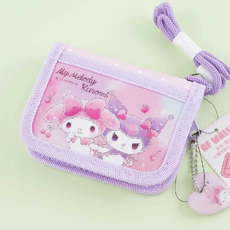 My Melody & Kuromi Friendship Bi-Fold Wallet