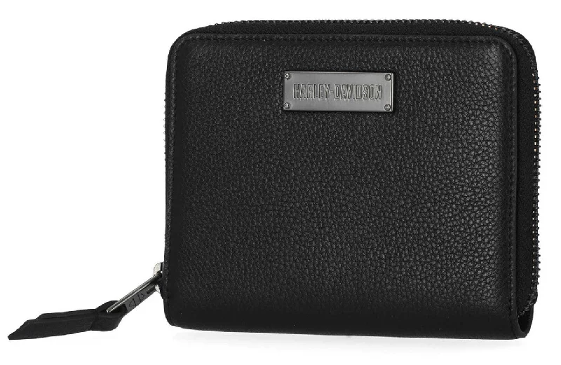 Women's Classic Small Zip Around Leather Wallet