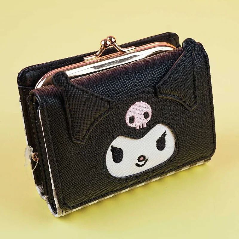 Kuromi Face Trifold Wallet