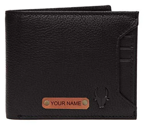 WILDHORN® RFID Protected Customizable Wallet for Gifting | Engrave with Your Name,Company Name or Initials