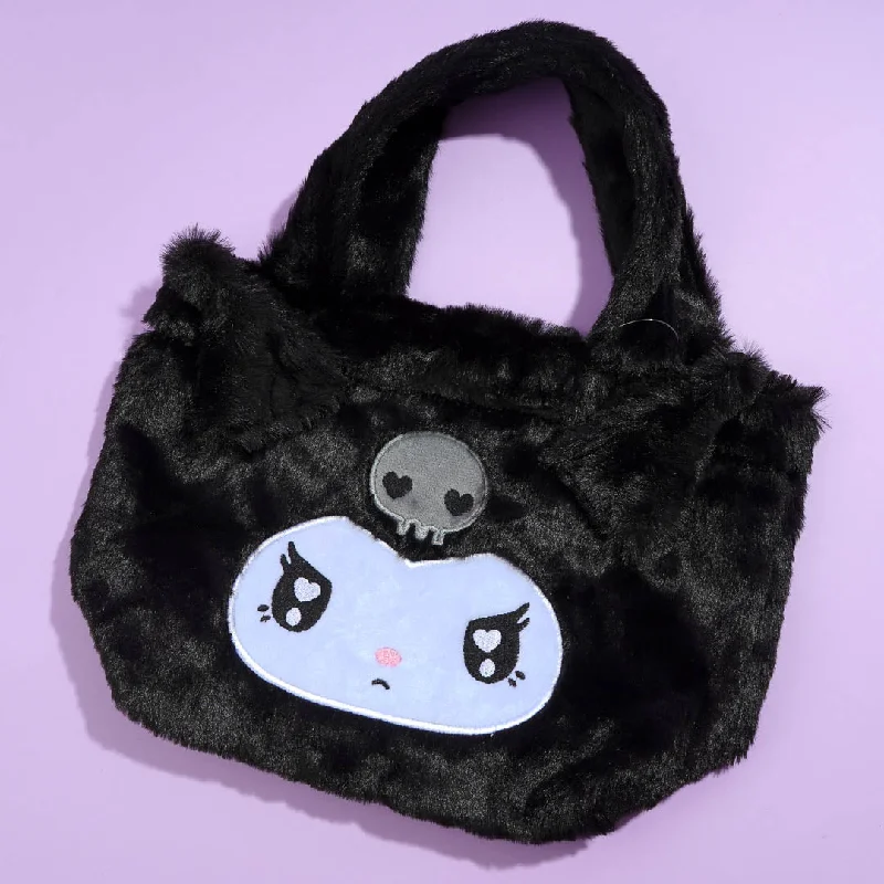 Kuromi Frown Fur Handbag