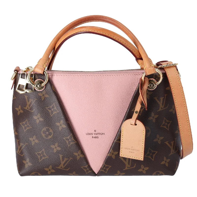 Louis Vuitton V Tote BB Monogram Tote Bag M43967 Rose Poudre Brown Pink