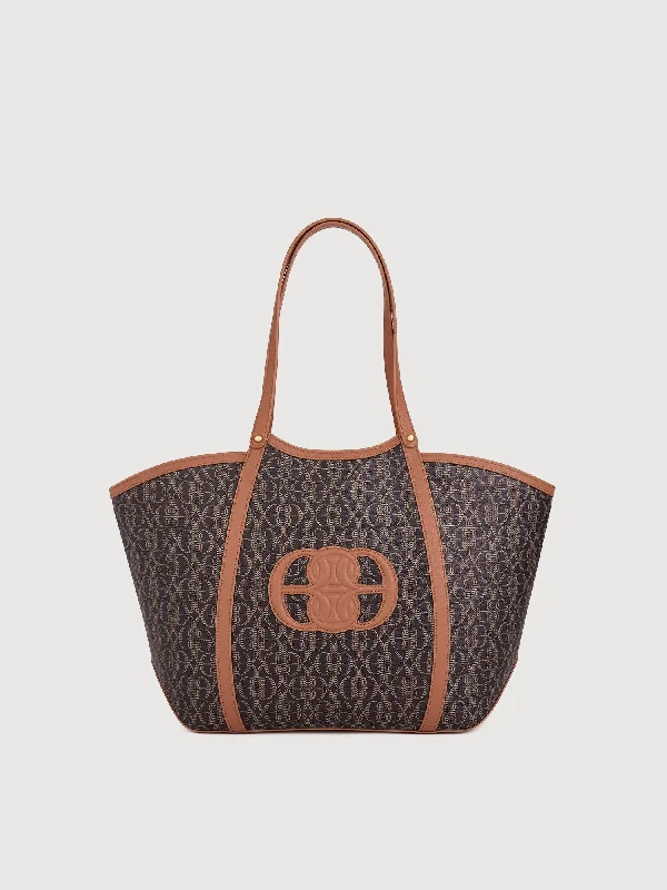 La Luna Monogram Oversized Tote Bag