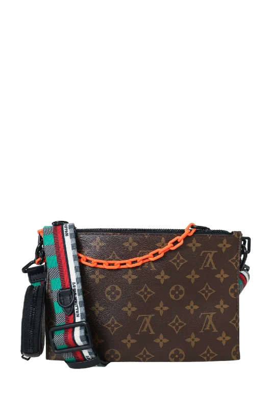 Louis Vuitton Monogram Taurillon Trio Pouch Messenger Bag