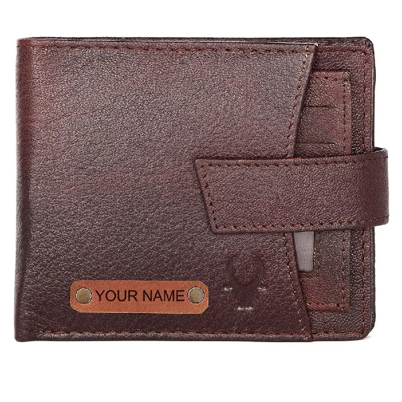 WILDHORN® RFID Protected Customizable Wallet for Gifting | Engrave with Your Name,Company Name or Initials