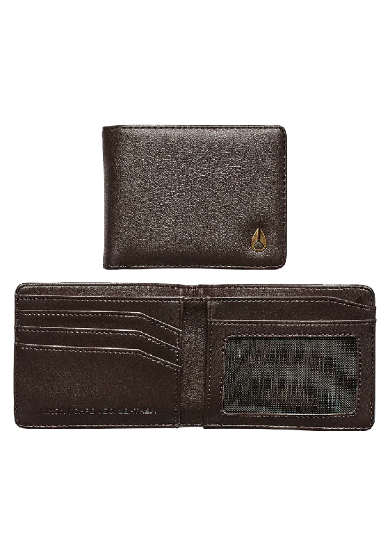 Cape Vegan Leather Wallet - Brown