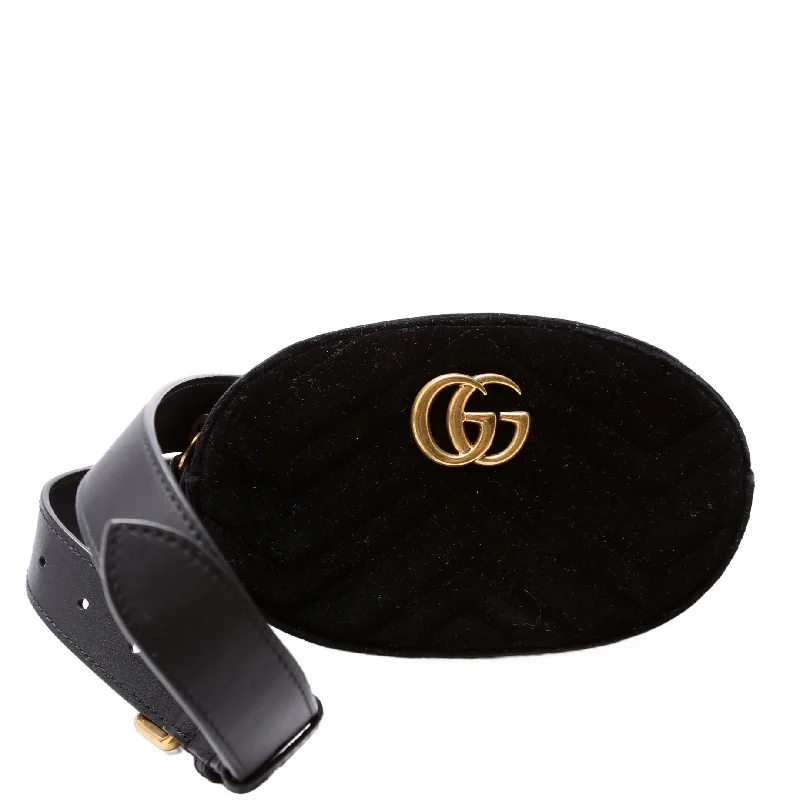 Marmont Velvet Belt Bag Size /