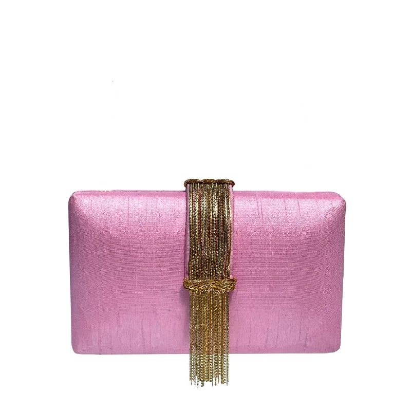 Rose Fringe Clutch