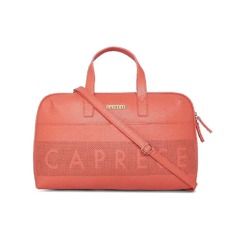 Caprese Heidi Pu Handbag Large Coral