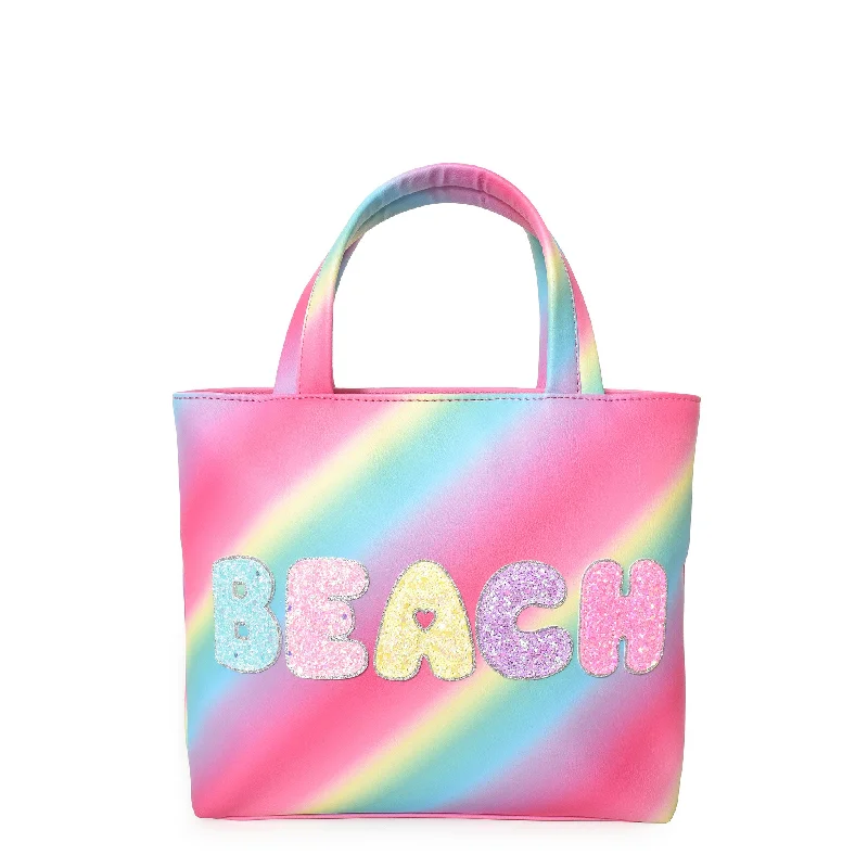 'Beach' Ombre Mini Tote Bag