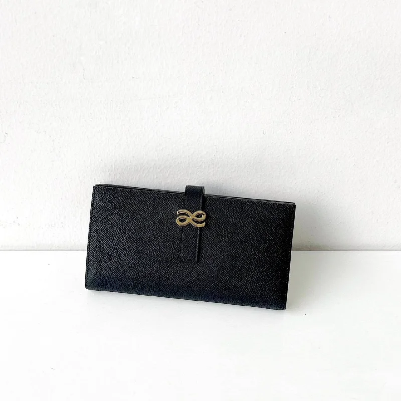 TIMELESSNESS WALLET EPSOM LONG BLACK