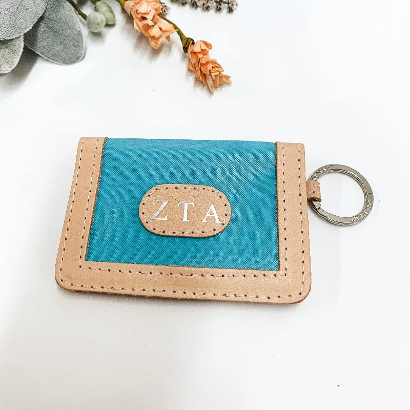 Jon Hart | ID Wallet in Ocean Blue with Silver ZTA Hot Stamp