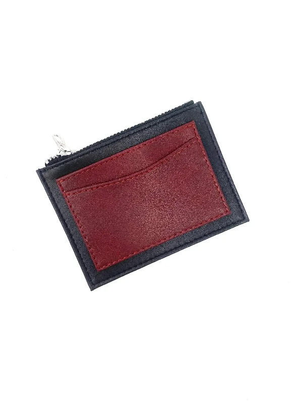 Brit Wallet in Black/Bordeaux from Novacas